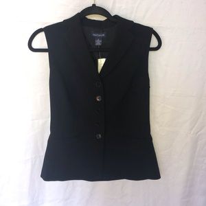 NWT Ann Taylor Black Vest
